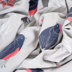 4Home Winter Robin pamut ágyneműhuzat, 140 x 200 cm, 70 x 90 cm
