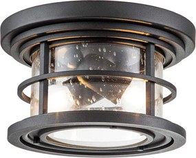 Feiss klasszikus loft vintage kültéri mennyezeti lámpa lighthouse fekete elsfelighthousefblk IP44