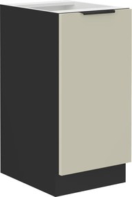 Alsó szekrény, kasmír/fekete, ARAKA 40 D 1F BB