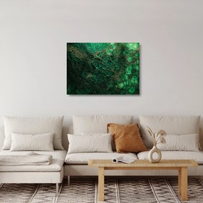 Üveg kép - Zöld mikroszkópos Üveg kép (70x50 cm)
