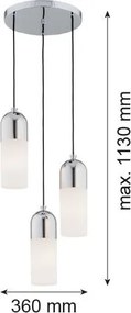 Argon BURGOS 1465 Függőlámpa 3x15W/E27 IP20