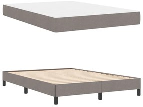 Boxrugós ágy matracmal Tópszínű 140 x 200 cm szövet