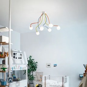 Ideal Lux - LED Rugalmas felületre szerelhető csillár OCTOPUS 6xG9/3W/230V színes