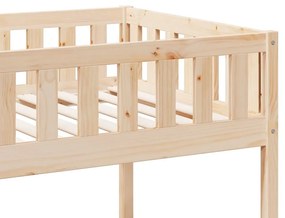 tömör fenyőfa emeletes ágy 90 x 200 cm