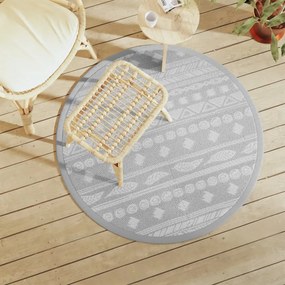kültéri szőnyeg ARAKIL szürke Ø120 cm PP