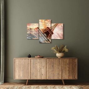Kép - Eiffel-torony vintage stílusban (90x60 cm)