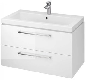 Cersanit - SET szekrény + mosdó, fehér fényű, LARA COMO 80, S801-149-DSM