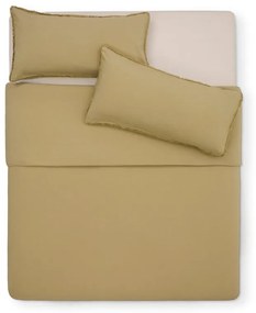 Sárga-zöld kétszemélyes hosszabbított pamut-perkál ágyneműhuzat 260x240 cm Sifinia – Kave Home