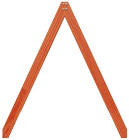 viaszbarna tömör fenyőfa gyerekágytető 209 x 95,5 x 88 cm