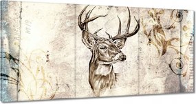 Vászonkép 180x90 Szarvas agancsok