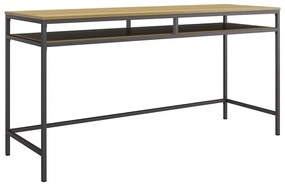 Íróasztal tölgyfa dekoros asztallappal 51x153 cm Bradford – Støraa