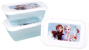 Disney Jégvarázs Blue Forest műanyag ételhordó doboz 3 db-os
