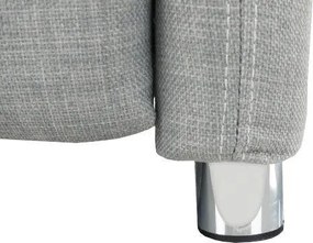 Állítható fotel, szürke szövet, FOREST