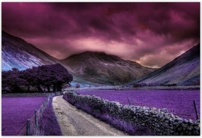 Poszterek 200x135 Lila tájkép