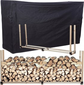 Kandalló fa állvány fa huzattal 1,5 m3 Öko Tömör