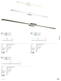Redo 01-3272 - LED fürdőszobai tükörvilágítás ASTON LED/18W/230V IP44 króm