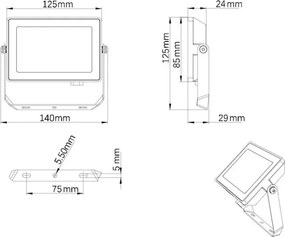 Philips - LED Kültéri reflektor PROJECTLINE LED/20W/230V IP65 4000K