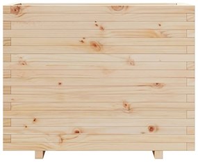 tömör fenyőfa kerti virágtartó 90x40x72,5 cm