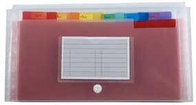 Harmonikamappa, 260x140 mm, PP, 7 rekeszes, EXACOMPTA (EX55398E)