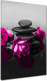 Vászonkép 80x120 Rózsaszín rózsa Spa Wellness