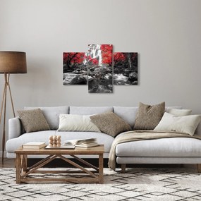 Kép - Vízesések az őszi tájban (90x60 cm)