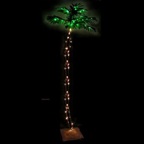 LED-es pálmafa 192 meleg fehér LED-del 300 cm