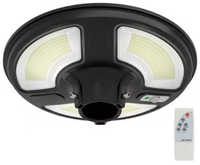 V-Tac LED napelemes utcai lámpa érzékelővel LED/7,5W/3,2V IP65 4000K + távirányító VT1369
