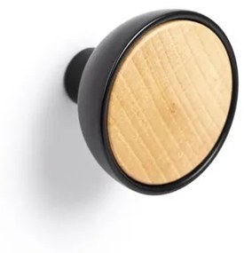 Fogas  Viefe BOL gomb, fém + fa, matt fekete + bükk EI