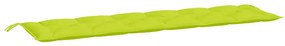 2 db élénkzöld oxford szövet kerti padpárna 200 x 50 x 7 cm