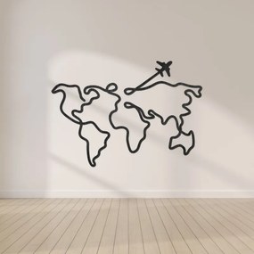 Designer fa világtérkép falra | WorldLines