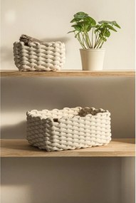 Textil tárolókosár 35x25x14 cm Peach Skin M – Bigso