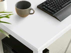 Fehér étkezőasztal fehér asztallappal TESSA 120x60 cm