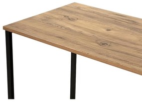 Íróasztal Twin Study Desk - Atlantic Pine, Fekete