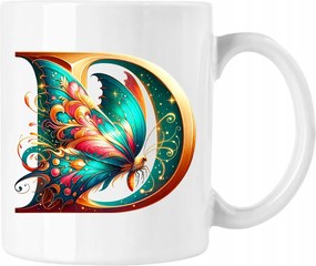 Bögre Betű Pillangó Névre szóló Színes 22 Fehér 330ml