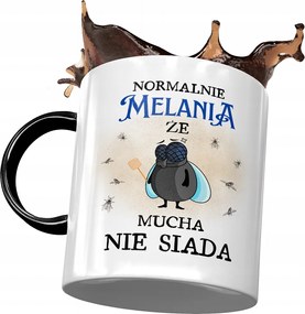 Fekete Bögre Melania Feleség Barátnő Ajándék Nyomtatott Fotóval