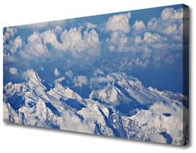 Vászonkép Felhők Hegyi táj 100x50 cm