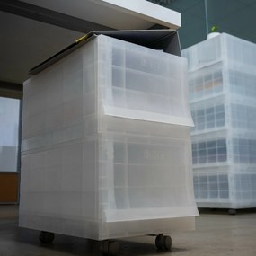 Wave Junior Mist moduláris tárolódoboz kerekekkel 43,4 x 27,2 x 22 cm, keskeny - 1 fiók - kerekek