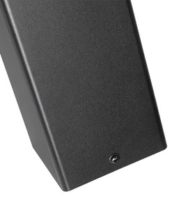 Álló kültéri lámpa fekete 70 cm IP44 füstüveggel - Denmark