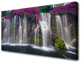 Vászonkép vízesés Természet 100x50 cm