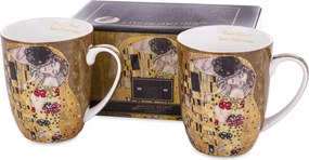 Gustav Klimt "Csók" motívummal ellátott porcelán bögre szett – 400 ml