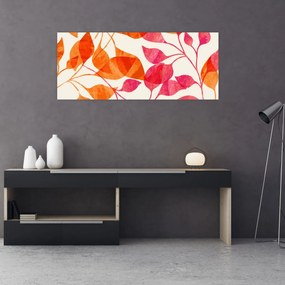 Kép - Narancssárga levelek (120x50 cm)