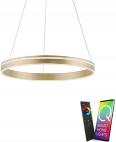 Okos Led függeszték Q-vito 59 cm, ZigBee, Cct, fényerőszabályozható, sárgaréz