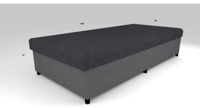 CORY kárpitozott ágy tárolóval 80x200 szürke