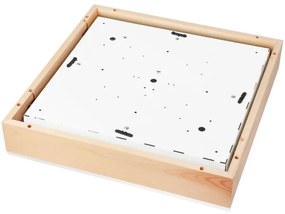 Mennyezeti lámpa NATURAL SQUARE 4xE27/15W/230V 48x48 cm fenyő/fehér