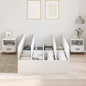 Tároló Ágykeret Fehér 120x200 cm