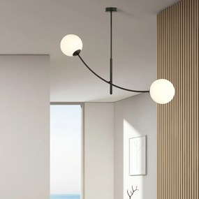 Emibig modern mennyezeti lámpa hunter fehér fekete emi1102/2
