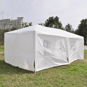 Kerti partisátor, fehér, 3x6 m, TEKNO TYP 2