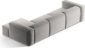 Világosszürke sarokkanapé (jobb oldali-heverő résszel) Bergamo – Cosmopolitan Design