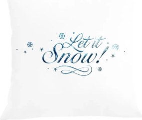 Párna karácsonyi párnahuzat Let it snow