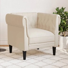 vidaXL vászon Chesterfield kanapé